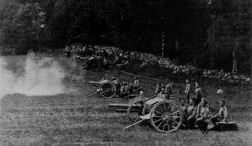Батарея на позиции война 1914 год